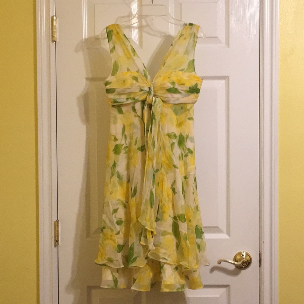 Donna Ricco Petite ruffle spring dress